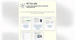 Desktop Screenshot of iktforalle.no